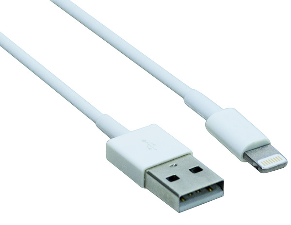 CAVO USB DATI E ALIMENTAZ SPINA TIPO A - CONN. LIGHTNING, 1M, Made for iPHONE 13/12/11/X/XR/8/7/iPA