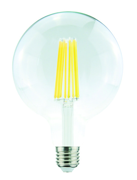 LAMPADA LED GLOBO G125 serie Filament Trasp., E27, 16W, FA320°, 2700K,220Vac,LM2320,CRI80, 125*178mm