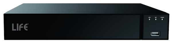 NVR  9CH-8MPx, 4 POE 25fps/CH H265+, Video Out HDMI/VGA, Banda max 80 MB ,HDD NON INCLUSO