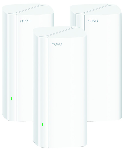 Mesh Wireless System nova AX3000 EX12 3-Pack 2976 Mbps, Wi-Fi 6 (DUAL-BAND 2.4GHz, 5GHz), copertura fino a 650mq TENDA