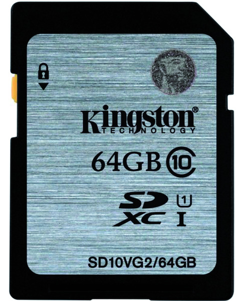 SECURE DIGITAL CARD 64GB CLASS 10 VALUE KINGSTON