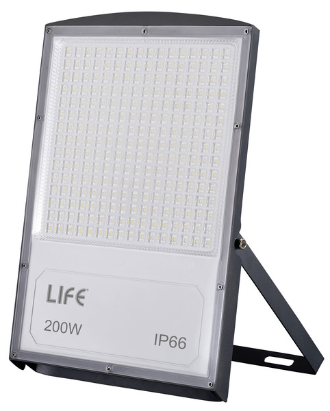 PROIETTORE A LED Serie F71, IP66, 200W, 90°, 3000K, LM22000, CRI80, 220V, 280*380*35mm, (SP 6KV)