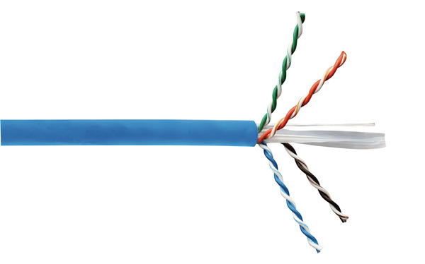 CAVO UTP CAT6A, AWG23, 305m, Conduttore RAME ROSSO, Classe Eca, Guaina LSZH colore Blu, Prezzo per Matassa, Made in PRC