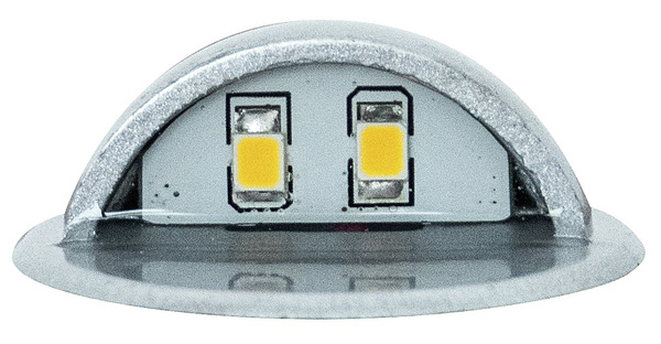 PUNTO LUCE SEGNA PASSO IP65 12Vdc 1 0W LUCE A 90 3000K D.35mm x H35mm IN ZINCO CON CAVO 1M Life Electronics S.p.A